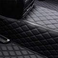 Black and Black  Diamond Stitching Custom Car Floor Mats