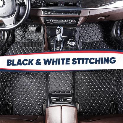 Mazda CX5 Floor Mats Black  White Diamond  Stitching Custom Car Mats Set interior - Accessories