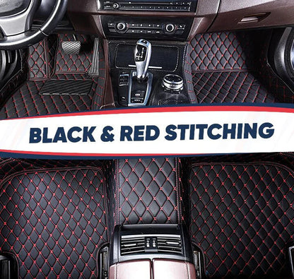 Mazda CX5 Floor Mats Black  White Diamond  Stitching Custom Car Mats Set interior - Accessories